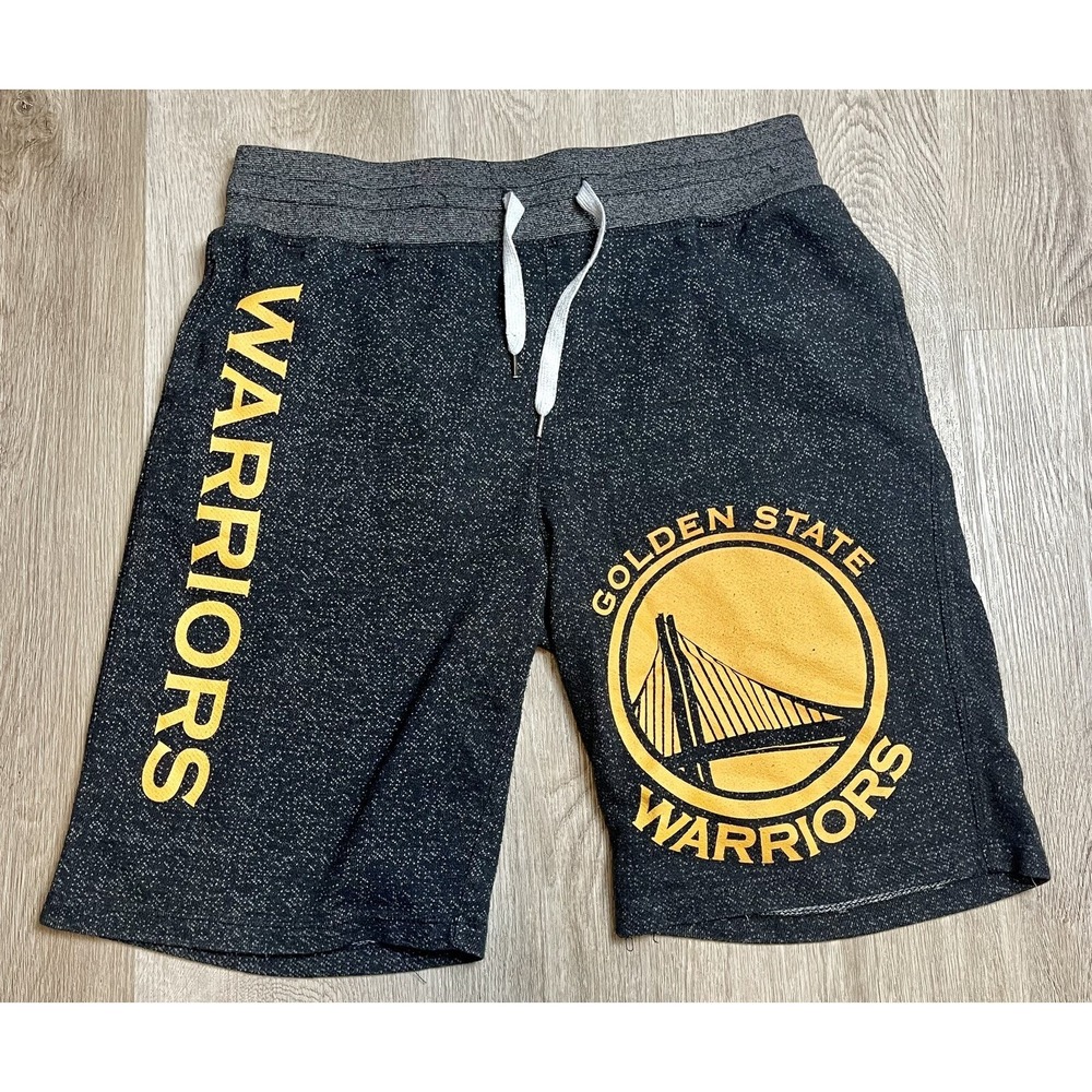 Golden State Warriors NBA Shorts Mens Medium Gray Athletic Basketball